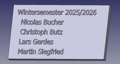Die fleißigen Kicker-Leute dieses Semesters
